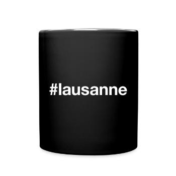LAUSANNE Suisse Schweiz - Tasse einfarbig - Schwarz - Vorne
