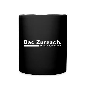 Bad Zurzach Koordinaten Kanton Aargau Schweiz - Tasse einfarbig - Schwarz - Vorne