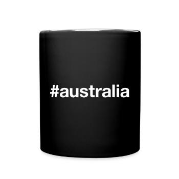 AUSTRALIA Hashtag Australien - Full Colour Mug - black - Front