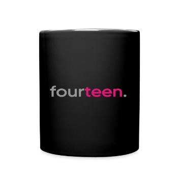 2008 geburtstag 14 jahre 14.jubiläum fourteen - Tasse einfarbig - Schwarz - Vorne