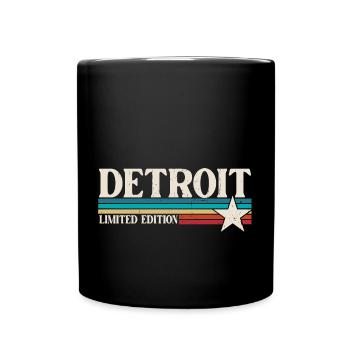 Detroit - Full Colour Mug - black - Front