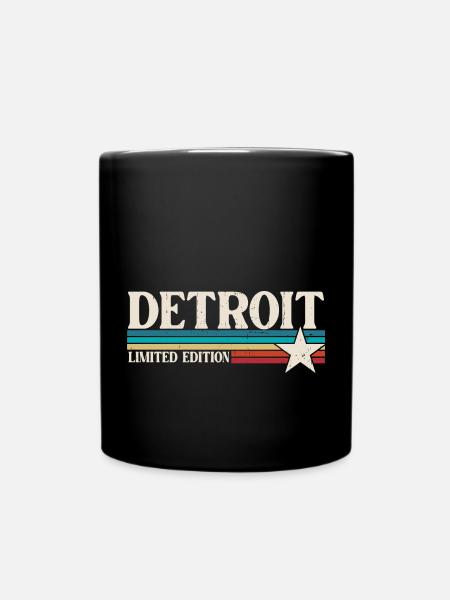 Detroit - Tasse einfarbig - Schwarz