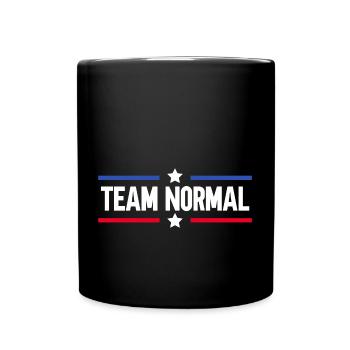 Team Normal - Tasse einfarbig - Schwarz - Vorne