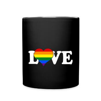 I Love LGBT - Full Colour Mug - black - Front