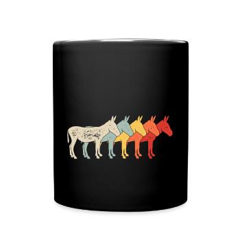 Donkey Mule - Full Colour Mug - black - Front