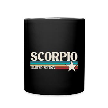 Signe du zodiaque Scorpion - Mug uni - noir - Devant