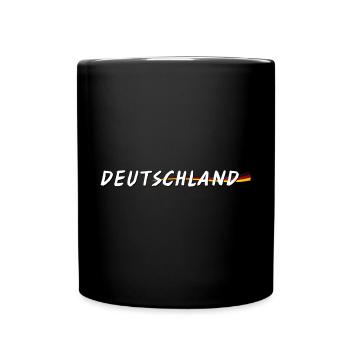 GERMANY lettering with coat of arms - Full Colour Mug - black - Front