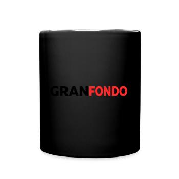 Grand-Fondo - Tasse einfarbig - Schwarz - Vorne