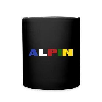 Bergwandern Alpin Nepal Gebetsfahne Himalaya - Tasse einfarbig - Schwarz - Vorne