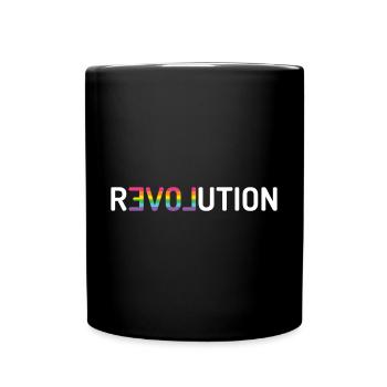 LGBT Pride Month - Love Revolution - Full Colour Mug - black - Front