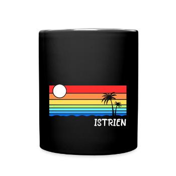 Istrien Kroatien Balkan Adria Urlaub Idee - Tasse einfarbig - Schwarz - Vorne