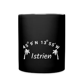 Istrien Kroatien Balkan Adria Urlaub Idee - Tasse einfarbig - Schwarz - Vorne