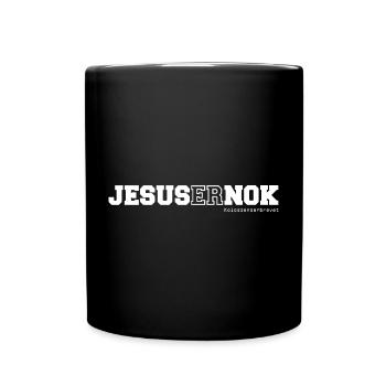 JESUS ER NOK Danish Bible Verse Verse - Full Colour Mug - black - Front