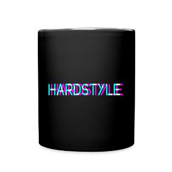 Hardstyle - Musique - Fastival -Rave -Edm - 3 d look - Mug uni - noir - Devant