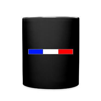 Frankreich - Tasse einfarbig - Schwarz - Vorne