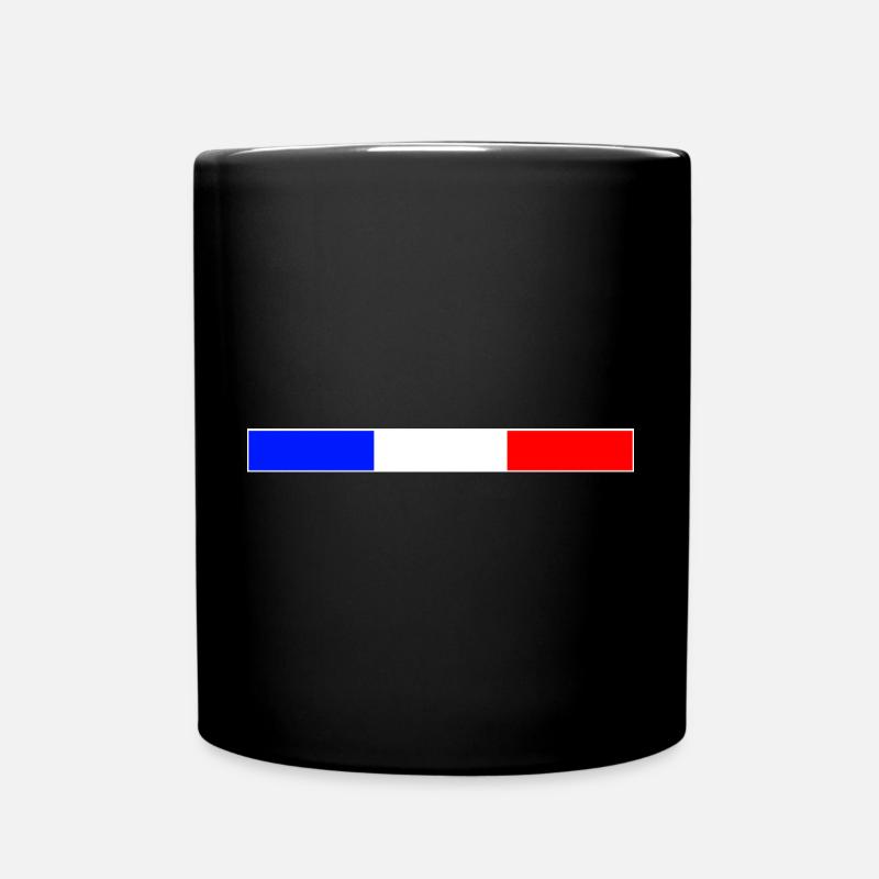 Frankreich - Tasse einfarbig - Schwarz