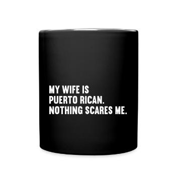 Puerto Rico - Tasse einfarbig - Schwarz - Vorne