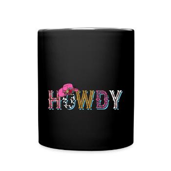 Howdy Country Southern Rodeo - Full Colour Mug - black - Front