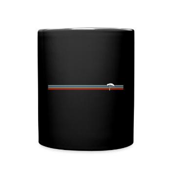 Vintage retro tree - Full Colour Mug - black - Front