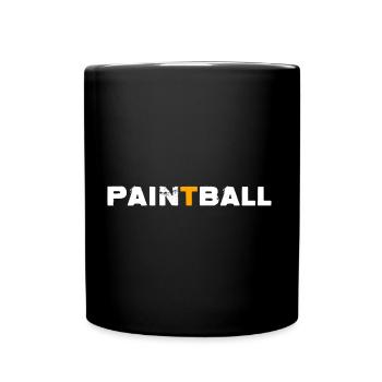 Paintball Gotcha Paintballspieler - Tasse einfarbig - Schwarz - Vorne