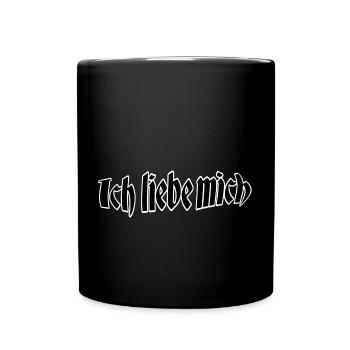 Ich liebe mich - Tasse einfarbig - Schwarz - Vorne
