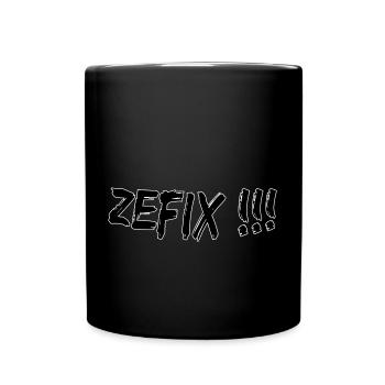 Zefix - Tasse einfarbig - Schwarz - Vorne