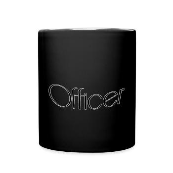 Officer - Tasse einfarbig - Schwarz - Vorne