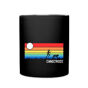 Canicross Dog Sports Dog Running Idea - Full Colour Mug - black - Front