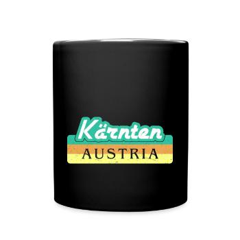 Carinthia Austria Flag Coat of Arms Mountains - Full Colour Mug - black - Front