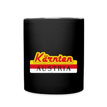 Carinthia Austria Flag Coat of Arms Mountains - Full Colour Mug - black - Front