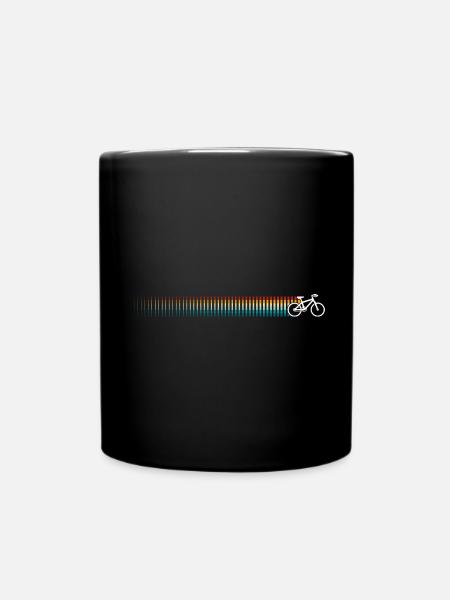 Retro Bicycle - Full Colour Mug - black