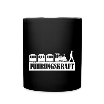 Chef de file du chemin de fer miniature - Mug uni - noir - Devant