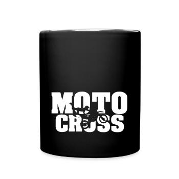 motocross - Mug uni - noir - Devant