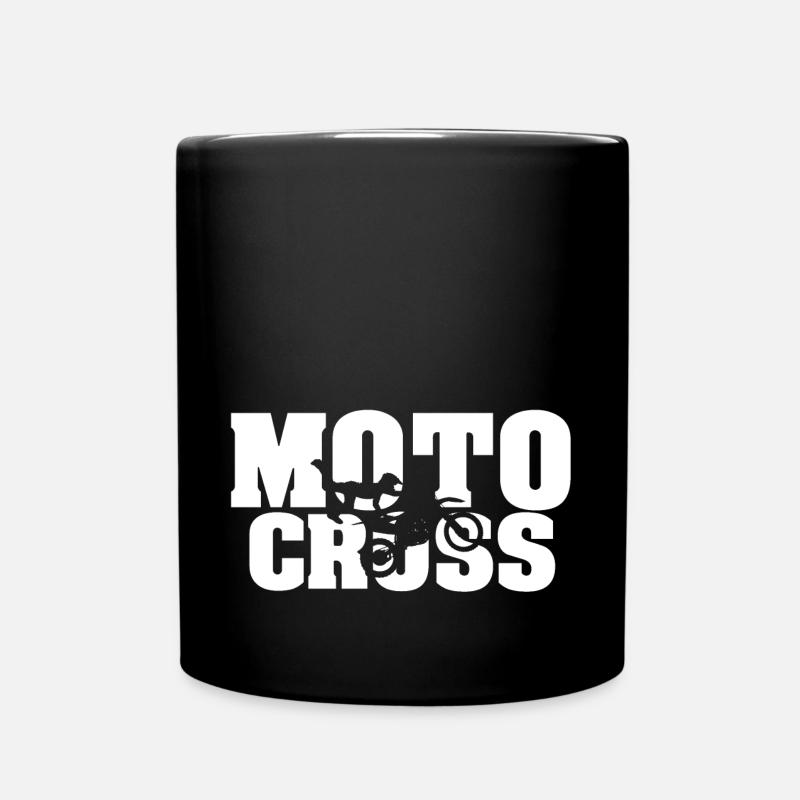 Motocross - Tasse einfarbig - Schwarz