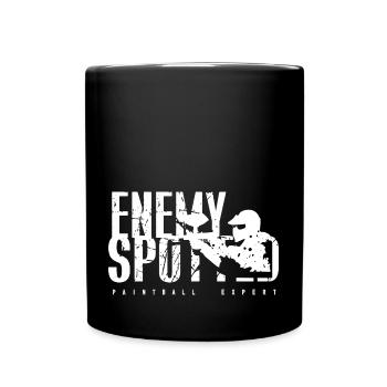 Paintball - Tasse einfarbig - Schwarz - Vorne
