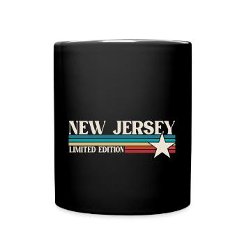 New Jersey - Tasse einfarbig - Schwarz - Vorne