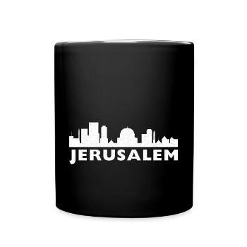 Jerusalem Tel Aviv Israel IDF Jewish Judah - Full Colour Mug - black - Front