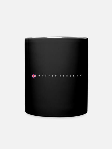 United kingdom flag - Full Colour Mug - black