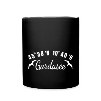Lake Garda Coordinates Lago Di Garda Holiday Gift - Full Colour Mug - black - Front