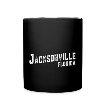Jacksonville Florida - Tasse einfarbig - Schwarz - Vorne