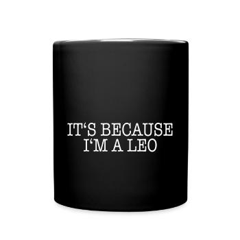 Signe du zodiaque Lion - Mug uni - noir - Devant