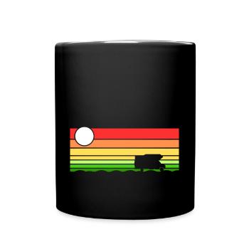Wohnmobil Wohnmobilbesitzer Camping Camper Idee - Tasse einfarbig - Schwarz - Vorne