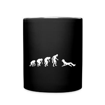Urlauber Liegestuhl Strand Meer Urlaub Idee - Tasse einfarbig - Schwarz - Vorne
