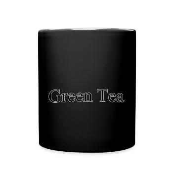 Green tea - Tasse einfarbig - Schwarz - Vorne