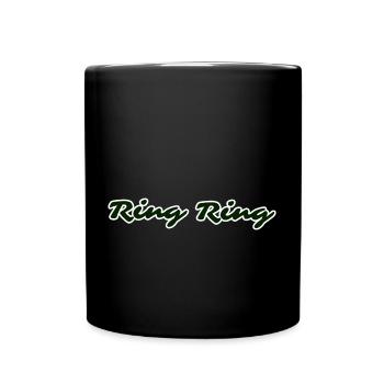Bague à anneau - Mug uni - noir - Devant