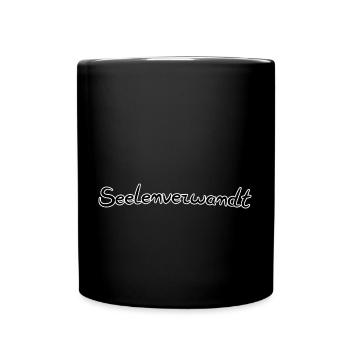Seelenverwandt - Tasse einfarbig - Schwarz - Vorne