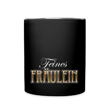 Feines Fräulein - Tasse einfarbig - Schwarz - Vorne