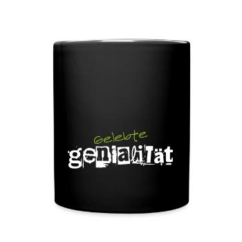 Gelebte Genialität Wissenschaft Erfinder Gewinner - Tasse einfarbig - Schwarz - Vorne