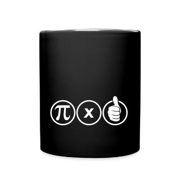 Pi fois pouce - Mug uni - noir - Devant