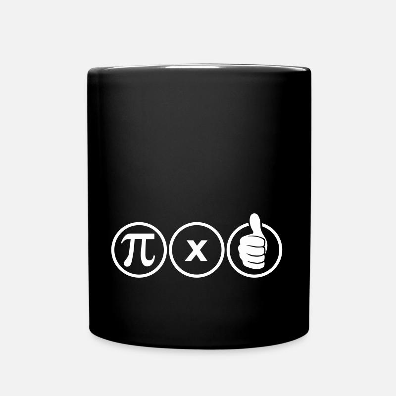 Pi times thumb - Full Colour Mug - black
